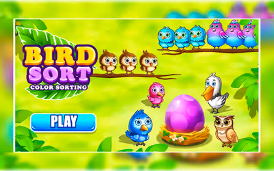 Bird Sort Color Sorting