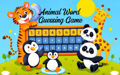 Animal Word Guessing Game