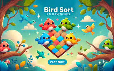 Bird Sort Color Puzzle Game