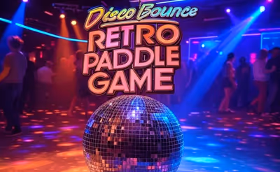 Disco Bounce Retro Paddle Game