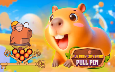 Save Baby Capybaras - Pull Pin