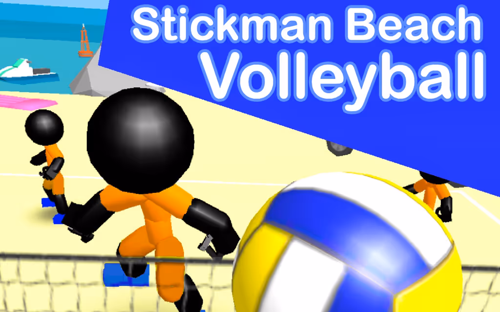 Stickman Beach Volleyball