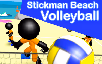 Stickman Beach Volleyball