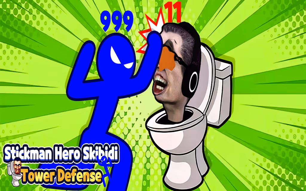 Stickman Hero Skibidi Tower Defense