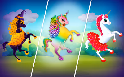 Unicorn Dress Up: Makeup Games