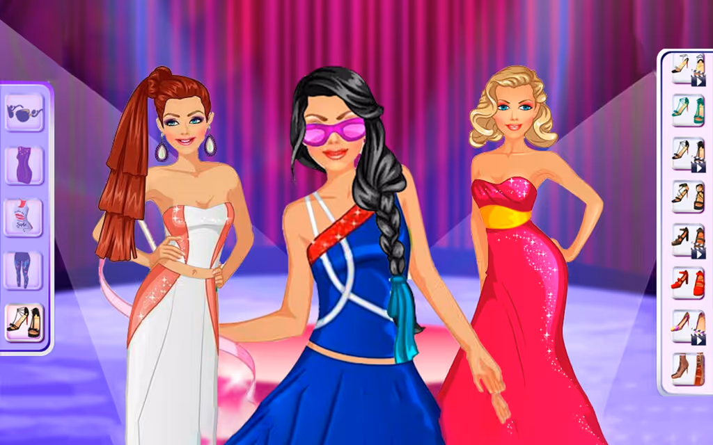Model Dress Up Makeover Games