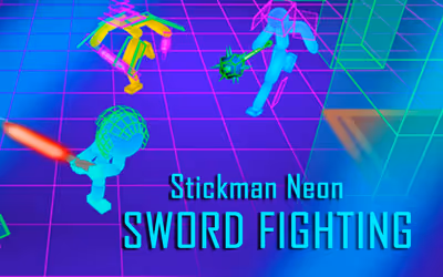 Stickman Neon Sword Fighting