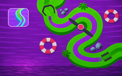 Color Path Line 3D Draw and Roll Puzzle Runner