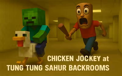 Chicken Jockey at Tung Tung Sahur Backrooms