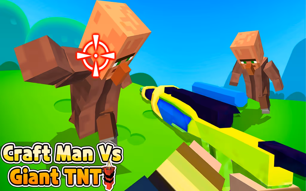Craft Man Vs Giant TNT
