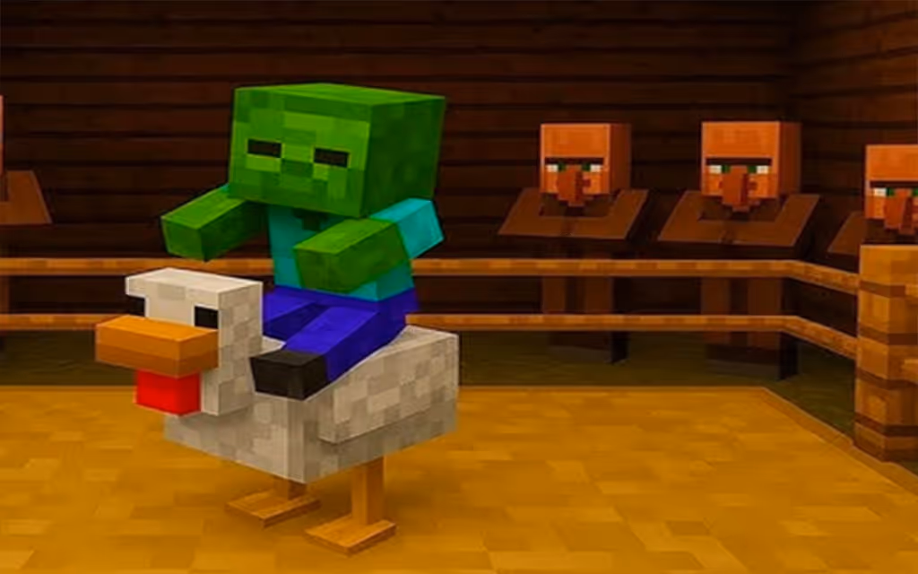 Chicken Jockey: Hidden Lava Chicken