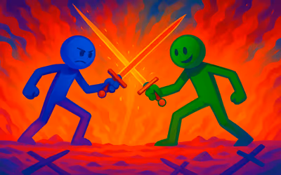 Obby Stickman - On Swords