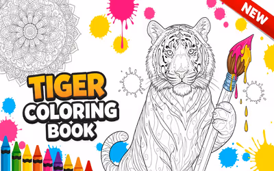 Tiger Coloring Book