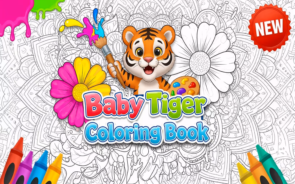 Baby Tiger Coloring Book