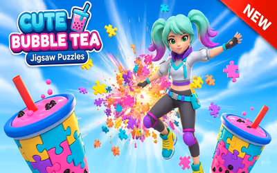 Cute Bubble Tea Jigsaw Puzzles