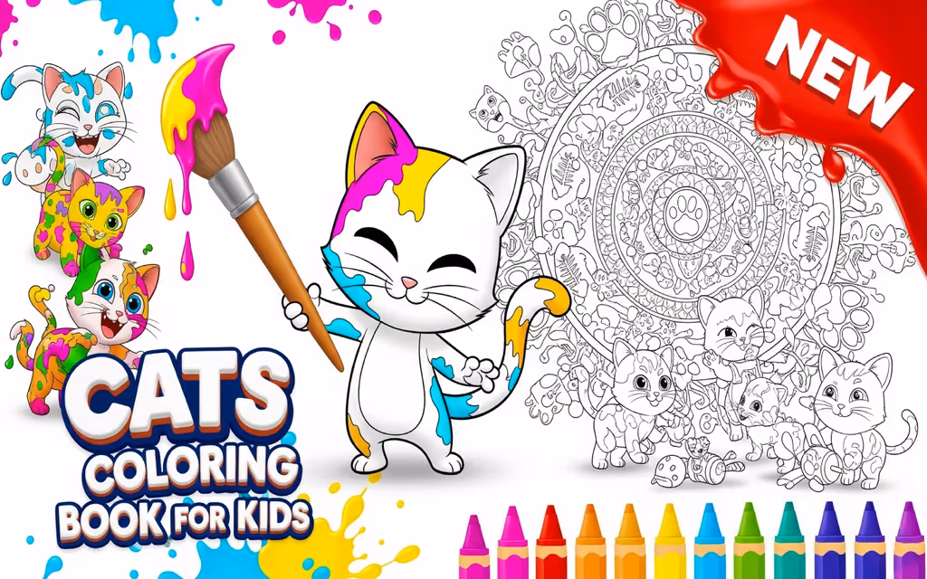 Cats Coloring Book for Kids