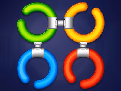 Rotate Rings - Circle Puzzle