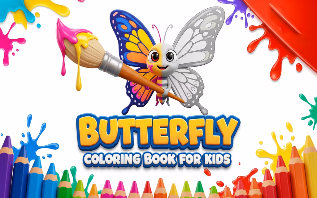 Butterfly Coloring Book for Kids