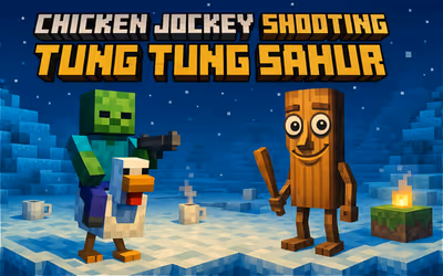 Chicken Jockey Shooting Tung Tung Sahur