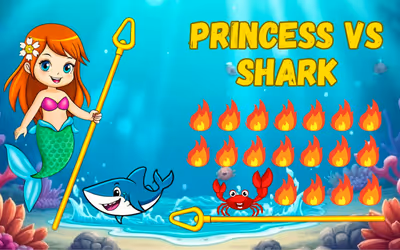 Princess vs Shark