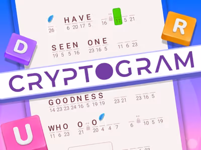 Cryptogram: Word Brain Puzzle