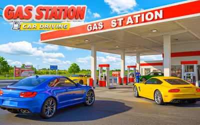 Gas Station Car Driving