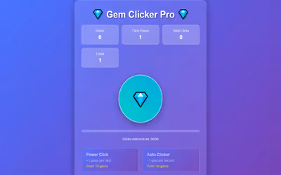 Gem Clicker Pro
