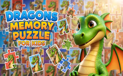 Dragons Memory Puzzle for Kids
