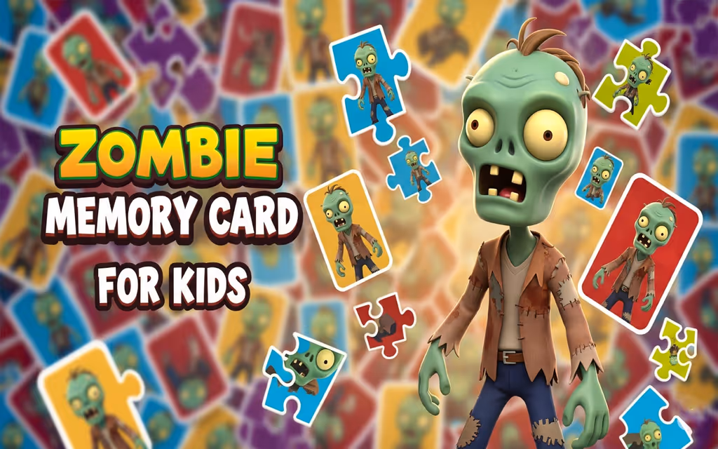 Zombie Memory Card for Kids