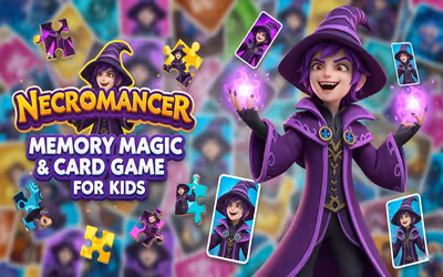 Necromancer Memory Magic & Card Game for Kids
