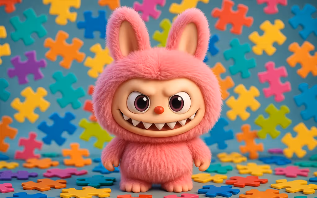 Labubu Girls Jigsaw Puzzle for Kids