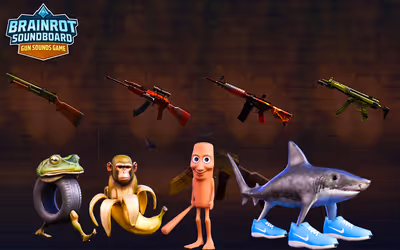 Brainrot Soundboard: Gun Sounds Game
