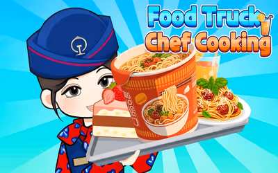 Food Truck Chef Cooking